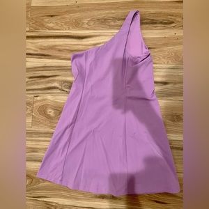 Outdoor Voices One-Shoulder Lilac Exercise Dress